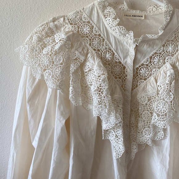 Ulla Johnson Ethel Lace Blouse - Picture 4 of 12